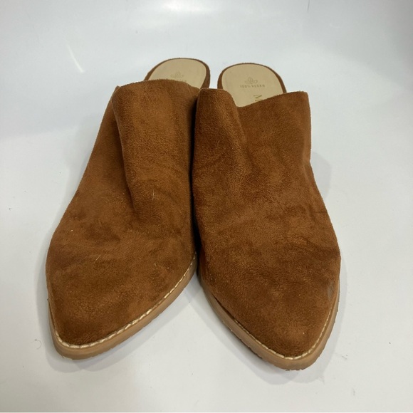 Melrose Ave Los Angeles pointed toe mules block heel 100% vegan women’s size 8.5 - Picture 2 of 8
